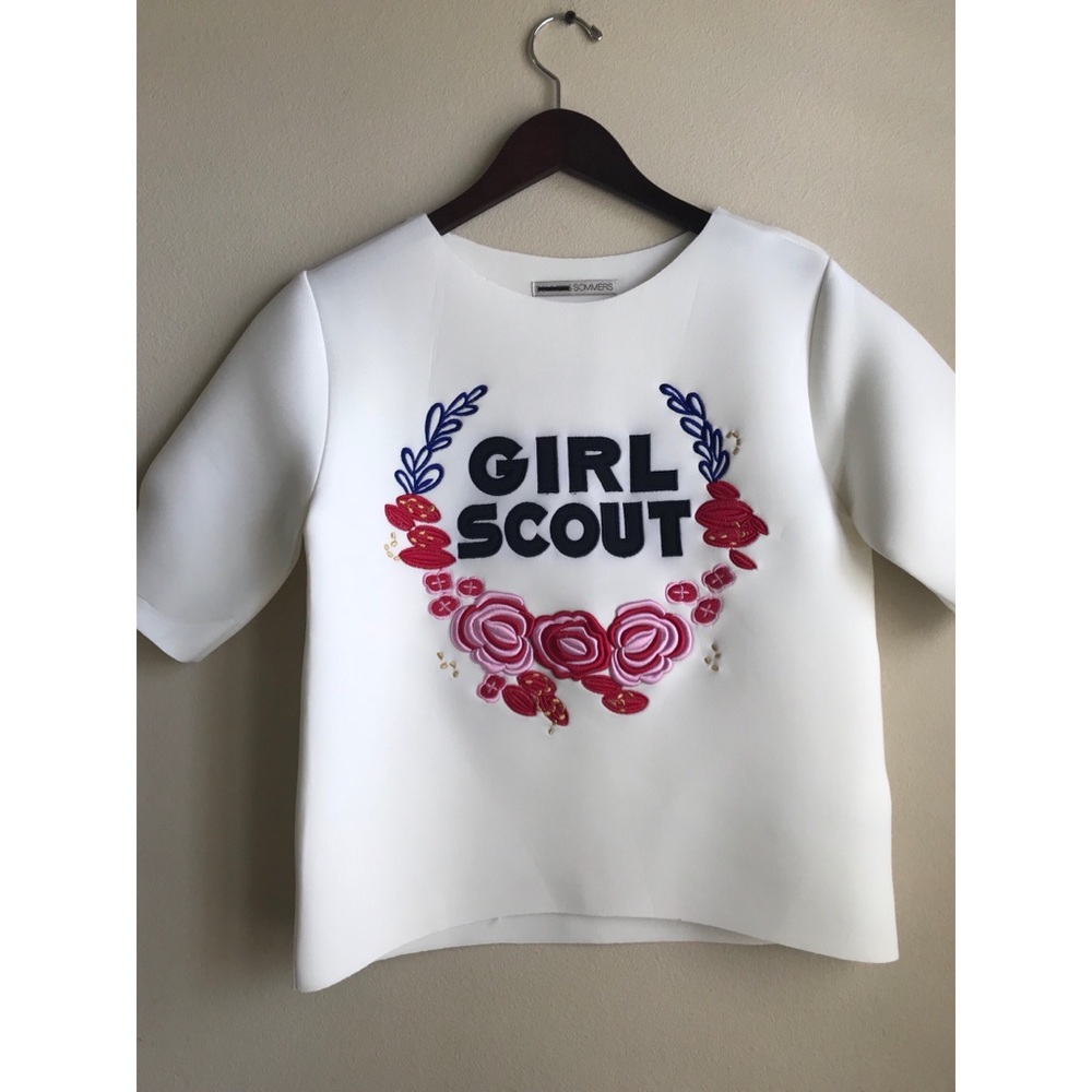 Girl Scout white top